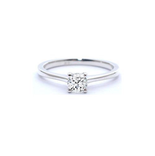 Годежен пръстен от 14К бяло злато с диамант 0.51 ct