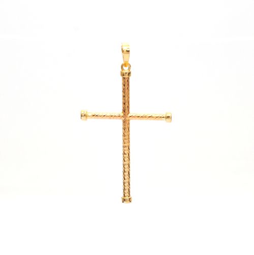 Krzyżyk z 14-karatowego żółtego złota
