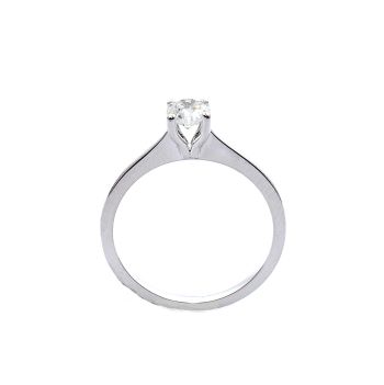 White gold engagement ring with diamond 0.51 ct