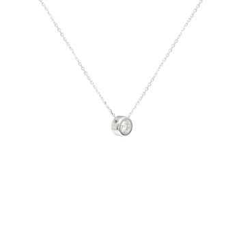 White gold necklace with diamonds 0.23 ct