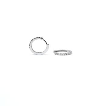 White gold earrings with diamonds 0.18 ct